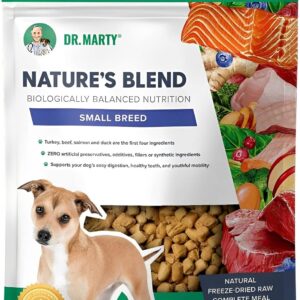 Dr. Marty Nature's Blend Adult Small Breed Freeze-Dried Raw Dog Food 16 oz, 1 Pound (Pack of 1)