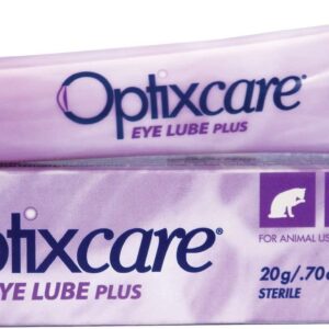 OptixCare Eye Lube Plus + Hyaluron 20g for Dog Cat Horses, Pack of 3