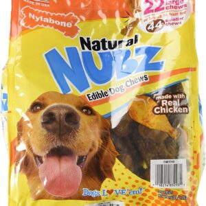 Natural Nubz Edible Dental Dog Chews Treats Made in Usa, No Preservatives